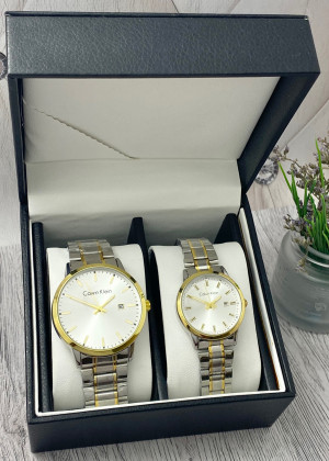 Подарочный набор часы для мужчин и для женщин + коробка 151155