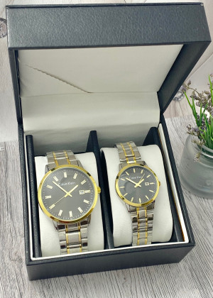 Подарочный набор часы для мужчин и для женщин + коробка 151158