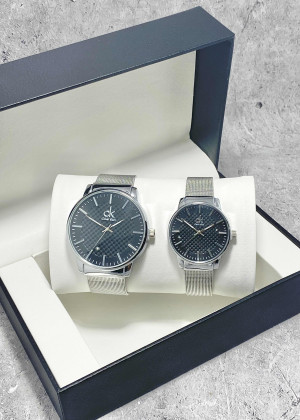 Подарочный набор часы для мужчин и для женщин + коробка 151172