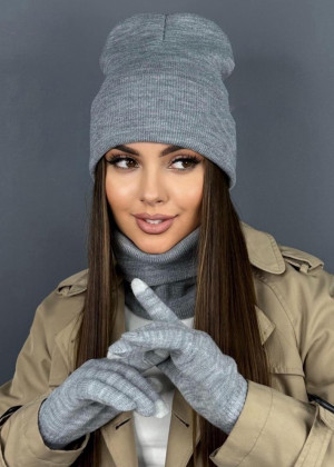 Шапка + шарф и перчатки 158627