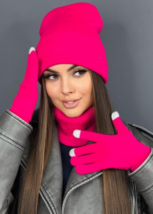 Шапка + шарф и перчатки 158630