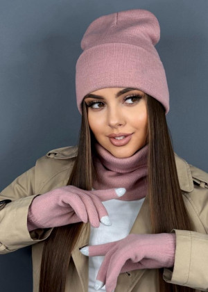 Шапка + шарф и перчатки 158634