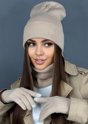 Шапка + шарф и перчатки 158635