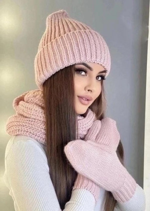 Шапка + шарф и перчатки 164269