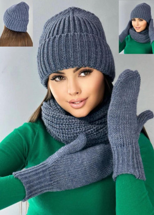 Шапка + шарф и перчатки 164270