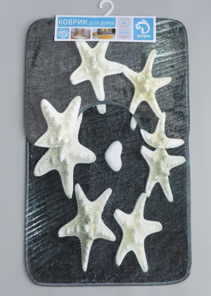 Коврик для ванны и туалета 2шт 164592