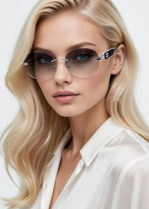 Набор женские солнцезащитные очки, коробка, чехол + салфетки 166043