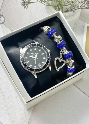 Подарочный набор для женщин часы и браслет+ коробка 170754