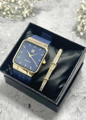 Подарочный набор для женщин часы и браслет+ коробка 170910