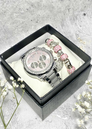 Подарочный набор для женщин часы и браслет+ коробка 170942