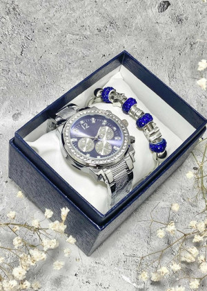 Подарочный набор для женщин часы и браслет+ коробка 170944