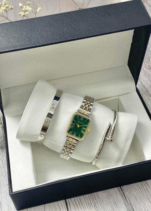 Подарочный набор для женщин часы, 2 браслета + коробка 170947