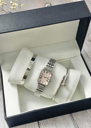 Подарочный набор для женщин часы, 2 браслета + коробка 170950
