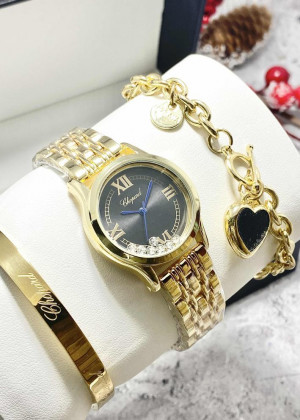 Подарочный набор для женщин часы, 2 браслета + коробка 170953