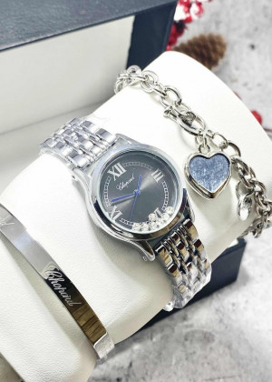 Подарочный набор для женщин часы, 2 браслета + коробка 170955