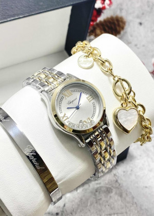 Подарочный набор для женщин часы, 2 браслета + коробка 170957
