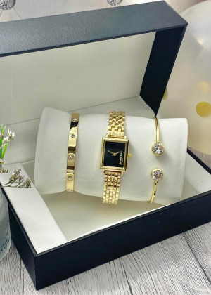 Подарочный набор для женщин часы, 2 браслета + коробка 170959