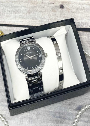 Подарочный набор для женщин часы и браслет+ коробка 170978