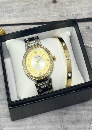 Подарочный набор для женщин часы и браслет+ коробка 170979