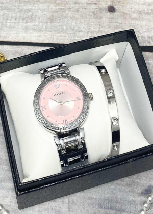 Подарочный набор для женщин часы и браслет+ коробка 170980